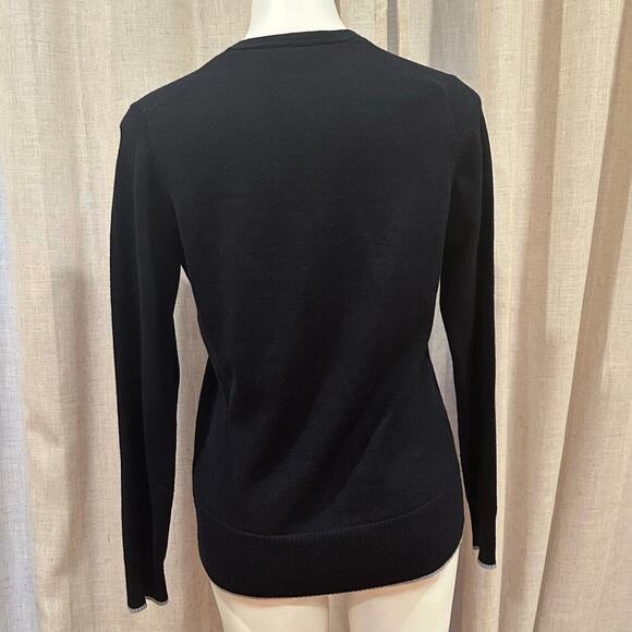 Brooks Brothers Navy Blue Cardigan sz M Italian Merino Wool Cardigan - Picture 6 of 9